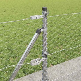 vidaXL Εξωτερική Εξαγωνική Περίφραξη με Σκυρόδετη Βάση 100 x 0,6 μ