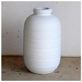 Βάζο Κεραμικό Άσπρο 20x20x33.5cm 752-20265 Estheti-752-20265-Λευκό 752-20265