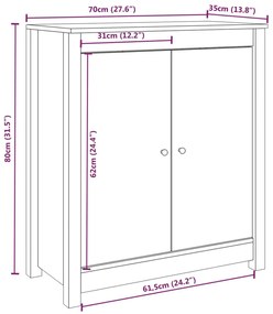 ΝΤΟΥΛΑΠΙ ΚΑΦΕ ΜΕΛΙ 70 X 35 X 80 ΕΚ. ΑΠΟ ΜΑΣΙΦ ΞΥΛΟ ΠΕΥΚΟΥ 813722