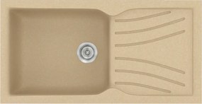 Sanitec Classic 324 (100×50) - Γρανιτένιος νεροχύτης - Granite Cappuccino