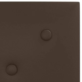 vidaXL Πάνελ Τοίχου 12 τεμ. Καφέ 30 x 30 εκ. 1,08 μ² Συνθετικό Δέρμα