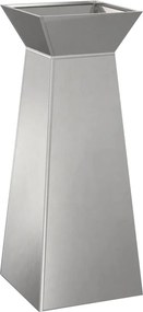 vidaXL Γλάστρα Πυλώνας Ασημί 40 x 40 x 100 cm