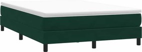 vidaXL Box Spring Κρεβάτι χωρίς στρώμα Σκούρο πράσινο 140x220cm