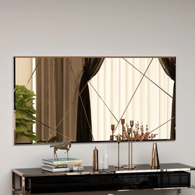 Καθρέπτης Τοίχου Μπρούτζος OREZO 60x2,2x120