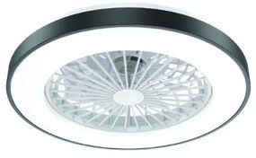 Ανεμιστήρας Οροφής LED 36W Dimmable Φ50 DC22W Aca FANOKBL10G Μαύρο