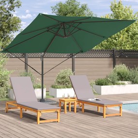 vidaXL Καντιλέβερ Ρώμη Ομπρέλα Πράσινη 286x285x265 εκ Αλουμίνιο