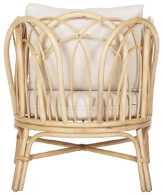 ΠΟΛΥΘΡΟΝΑ ESTOR  RATTAN ΣΕ ΦΥΣΙΚΟ-ΛΕΥΚΟ ΜΑΞΙΛΑΡΙ 78x75x92Υ εκ.