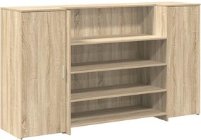 vidaXL Γραφείο υποδοχής Sonoma Δρυς 180x50x103,5εκ. Επεξεργασμένο Ξύλο