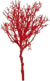 Τεχνητό Κλαδί Coral 21468 35cm Red GloboStar Πολυαιθυλένιο,Ύφασμα