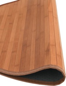 vidaXL Χαλί Στρογγυλό Καφέ 100 εκ. Μπαμπού