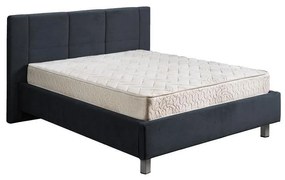 Double Bed Uno Cube Navy Blue 194x217x115 cm