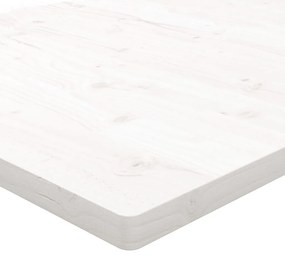 Επιφάνεια Γραφείου Λευκή 110x55x2,5 εκ. από Μασίφ Ξύλο Πεύκου - Λευκό