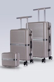Stewehome Σετ 3 τεμαχίων βαλίτσες με θύρες φόρτισης USB και από πολυκαρβονικό