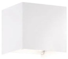 Απλίκα Φωτιστικό Τοίχου Wall LED 2x3W IP44 10x10 Fischer Honsel 30258 Λευκό