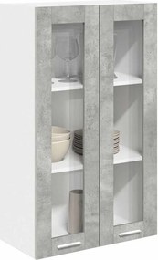 vidaXL Κρεμαστό ντουλάπι Σκυρόδεμα Γκρι 60 x 31 x 100 εκ.
