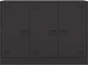 vidaXL Ντουλάπι Μαύρο 99x39x73 εκ. από Ατσάλι