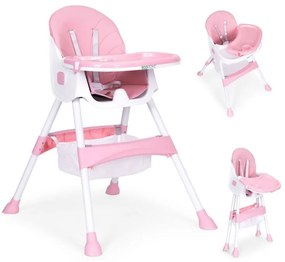Καρεκλάκι φαγητού 2 σε 1 Ροζ