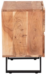ΚΟΜΟΔΙΝΟ ALICIA ΑΠΟ ΜΑΣΙΦ ΞΥΛΟ ΑΚΑΚΙΑΣ HM8360.11 45x35x56Y εκ.