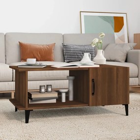 vidaXL Τραπεζάκι Σαλονιού Καφέ Δρυς 90x50x40 εκ. Επεξεργασμένο Ξύλο