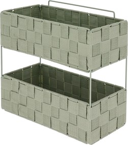 Ραφιέρα Μπάνιου Διπλή (29x12x27) T-D Sage Green 84231144
