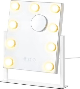 Επιτραπέζιος Καθρέφτης Με Led (30.5x6.5x36) Songmics LWM005WC02