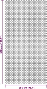 vidaXL Χαλί Σκηνής Μπλε 5x2,5 μ.