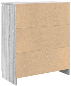 Συρταριέρα με Συρτάρια Γκρι Sonoma 71x35x84 εκ. από Επεξ. Ξύλο - Γκρι