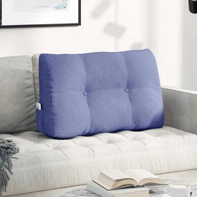 vidaXL Μαξιλάρι Πλάτης Μπλε τζην 80 x 24 x 50 εκ ύφασμα