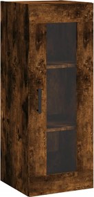 vidaXL Ντουλάπι Τοίχου Καπνιστή Δρυς 34,5 x 34 x 90 εκ.