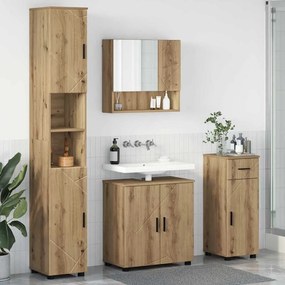 vidaXL Σετ Επίπλων Μπάνιου 4 pcs artisan δρυς 61 x 35 x 64 εκ.