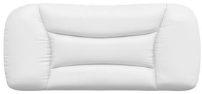 vidaXL Μαξιλάρι για Κεφαλάρι Hvar Λευκό 90 εκ. από Συνθετικό Δέρμα
