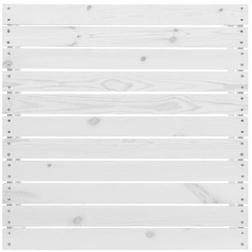 vidaXL Υποπόδιο Κήπου Λευκό από Μασίφ Ξύλο Πεύκου