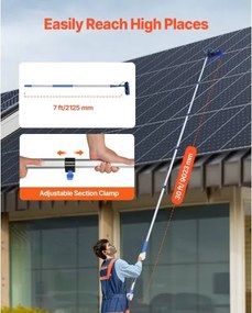 VEVOR Water Fed Pole Kit 9m Solar Panel Cleaning Pole with Extendable Handle