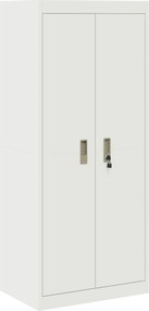 vidaXL Ντουλάπι αποθήκευσης με αποθήκευση Λευκό 60 x 40 x 140 cm