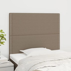 vidaXL Κεφαλάρι Κρεβατιού Μπεζ 100x5x118/128 εκ. Ύφασμα