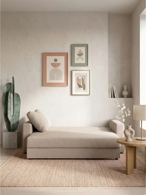 Καναπές Kleio Διθέσιος-130φ 80β εκ.-Μπεζ