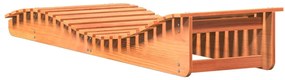 vidaXL Ξαπλώστρα Καφέ Κεριού 205x60x31,5 εκ. από Μασίφ Ξύλο Πεύκου