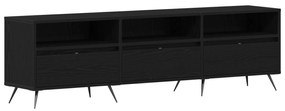 vidaXL Βαθιά Ντουλάπα Τηλεόρασης Μαύρη 150x30x44,5 εκ Επεξεργασμένο Ξύλο