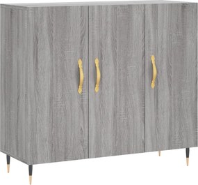 vidaXL Ντουλάπι Γκρι Sonoma 90 x 34 x 80 εκ. από Επεξεργασμένο Ξύλο