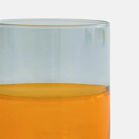 Σετ 6 δίχρωμα ποτήρια νερού από βοριοπυριτικό γυαλί, BIANKA
