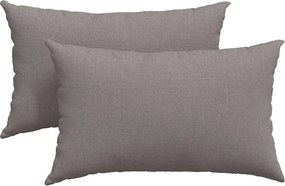 vidaXL Μαξιλάρι Καναπέ 2 pcs Taupe 50 x 30 cm ύφασμα