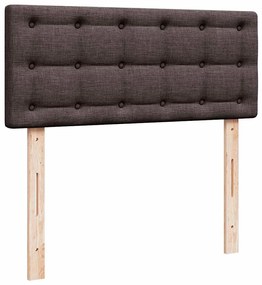 Οθωμανικό κρεβάτι με στρώμα &amp; LEDs Σκούρο καφέ 120x190cm ύφασμα 3312460