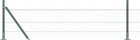 vidaXL Στύλος Περιφράξεων Πράσινο 10 x 0,5 μ (36 mm πλέγμα)
