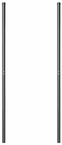 vidaXL Πό posts φράχτη 2 pcs Γκρι 130 cm Ατσάλι με Επικάλυψη Πούδρας