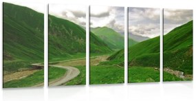 5 μέρη εικόνα πράσινο τοπίο - 100x50
