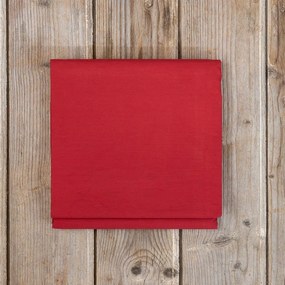 Σεντόνι Unicolors Με Λάστιχο Absolute Red Nima Υπέρδιπλο 160x232cm 100% Βαμβάκι