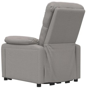vidaXL Πολυθρόνα Μασάζ Ηλεκτρική Taupe Υφασμάτινη