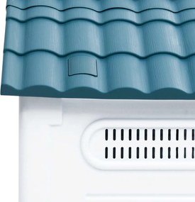 vidaXL Σπιτάκι Σκύλου Μπλε 57 x 68 x 66 εκ. από Πολυπροπυλένιο
