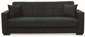 ROVER BLACK ΥΦΑΣΜΑ 3ΘΕΣΙΟΣ ΚΑΝΑΠΕΣ/ΚΡΕΒΑΤΙ ΜΕ ΑΠΟΘ.ΧΩΡΟ 210X80εκ.