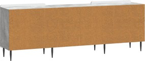 vidaXL Ντουλάπι TV 150 x 31 x 52 cm Γκρι Σκυροδέματος